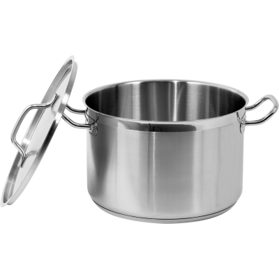 GARNEK WYSOKI Z POKRYWKĄ ZE STALI NIERDZEWNEJ 28X28 11.1L