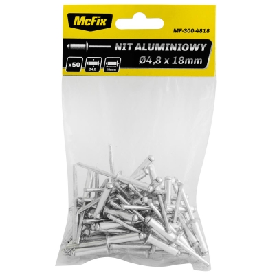 NITY ALUMINIOWE OP-50SZT 4.8*28MM