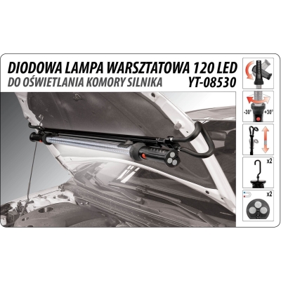 LAMPA OŚWIETLENIOWA KOMORY SILNIKA 120 LED