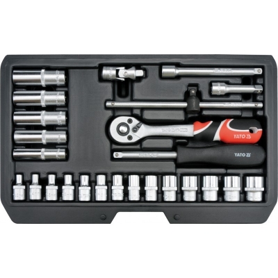 ZESTAW NARZĘDZIOWY 1/4''  25 SZTUK XS