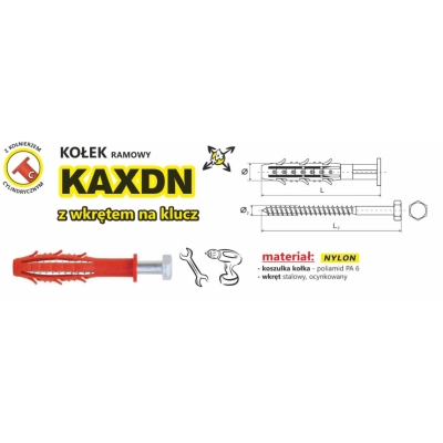 KOŁEK RAMOWY WSZECHSTRONNY KAXDN 10*200MM NYLON