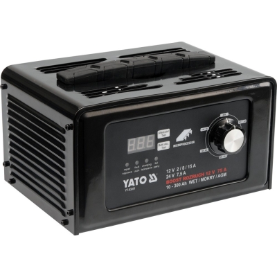 PROSTOWNIK ELEKTRONICZNY Z WSPOMAGANIEM ROZRUCHU 12/24V 15A