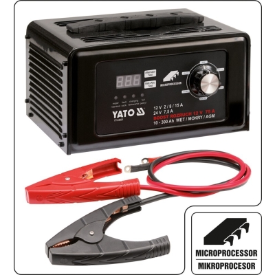 PROSTOWNIK ELEKTRONICZNY Z WSPOMAGANIEM ROZRUCHU 12/24V 15A