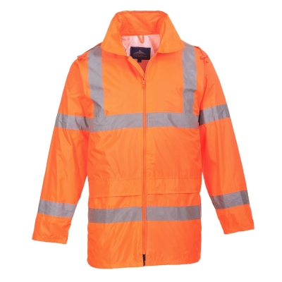 KURTKA OSTRZEGAWCZA PRZECIWD. POMARAŃCZOWA HI-VIS RAIN XXL