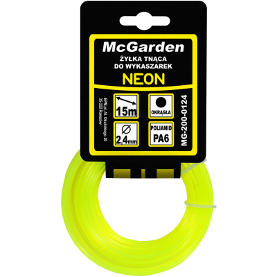 ŻYŁKA DO WYKASZARKI OKRĄGŁA NEON 2,0MM 15M