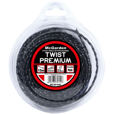 ŻYŁKA DO WYKASZARKI TWIST PREMIUM 2,0MM 15M