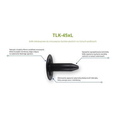 TULEJA TELESKOPOWA 45*185MM