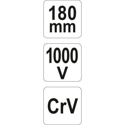 SZCZYPCE UNIWERSALNE 180MM VDE