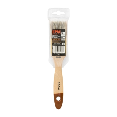 PĘDZEL ANGIELSKI PŁASKI WOOD 50MM - 2'