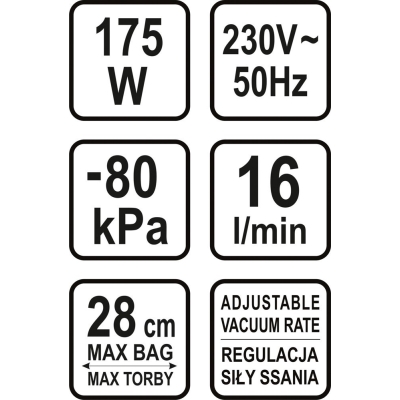 PAKOWARKA PRÓŻNIOWA DO ŻYWNOŚCI 175W