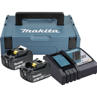 ZESTAW ZASILAJĄCY 18V MAKPAC 2*3.0AH BL1830B+DC18RC
