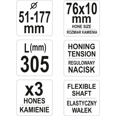 HONOWNICA DO CYLINDRÓW 51-177MM