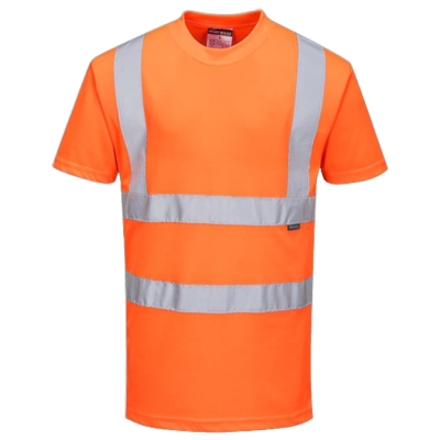 KOSZULKA T-SHIRT OSTRZEGAWCZA POMARAŃCZOWA RT23 ROZMIAR M
