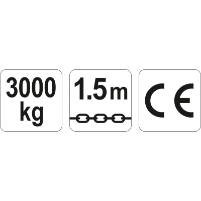 WCIĄGNIK ŁAŃCUCHOWY - DŹWIGNIOWY 3.0T