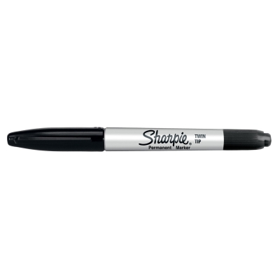 MARKER SHARPIE TWIN TIP CZARNY
