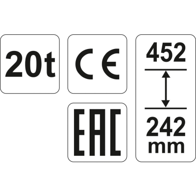 PODNOŚNIK HYDRAULICZNY SŁUPKOWY 20T