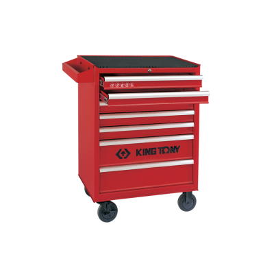 WÓZEK WARSZTATOWY 7 SZUFLAD CZERWONY + ZEST AKC. 190CZ