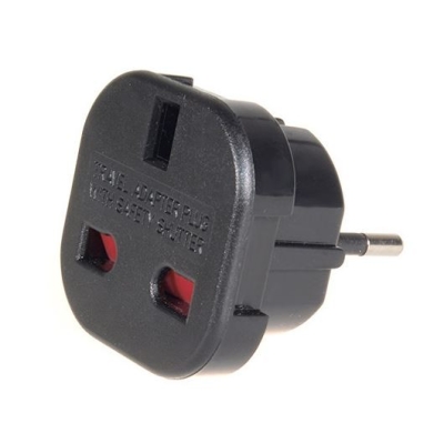 ADAPTER WTYCZKA POLSKA GNIAZDO ANGIELSKIE CZARNE EL-0174-BK