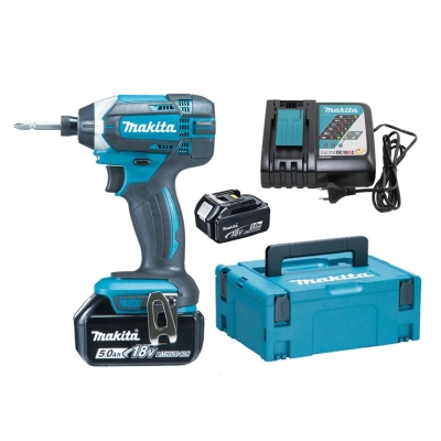 WKRĘTARKA UDAROWA AKUMULATOROWA 1/4'' 165NM 18V 2*5.0*AH LI