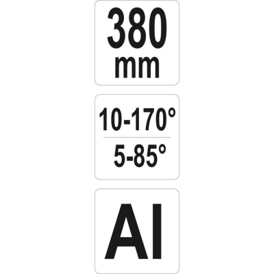 KĄTOMIERZ ALUMINIOWY 10-170