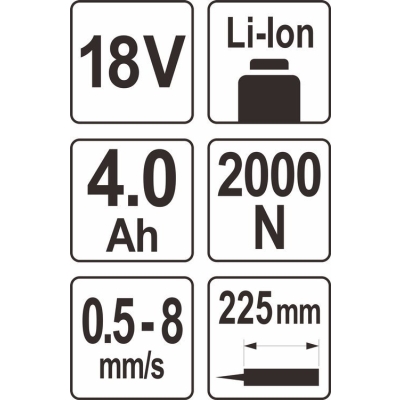 PISTOLET DO SILIKONU I KLEJU 18V 1*4,0AH ŁADOWARKA