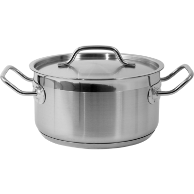 GARNEK NISKI Z POKRYWKĄ ZE STALI NIERDZEWNEJ 20X10,5 CM 3,3L