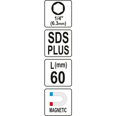 ADAPTER SDS PLUS DO BITÓW 1/4