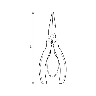SZCZYPCE PRECYZYJNE WYDŁUŻONE PROSTE 130MM