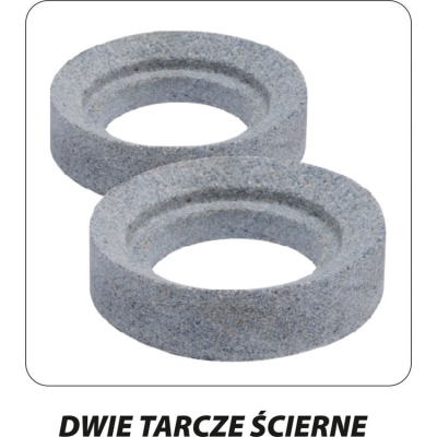 OSTRZAŁKA DO WIERTEŁ 3-16MM 70W, 2 PRZYSTAWKI I TARCZE