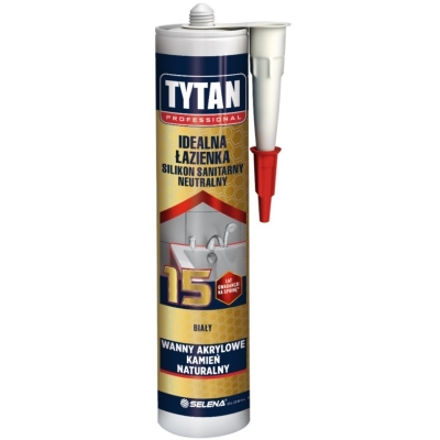 SILIKON TYTAN SANITARNY IDEALNY DOM 280ML BIAŁY