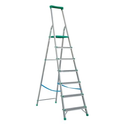 DRABINA ALUMINIOWA WOLNOSTOJĄCA 228CM 6 STOPNI + PODEST