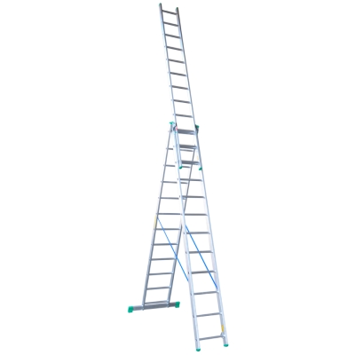 DRABINA ALUMINIOWA 3-ELEMENTOWA 841CM 12+12+12 SZCZEBLI