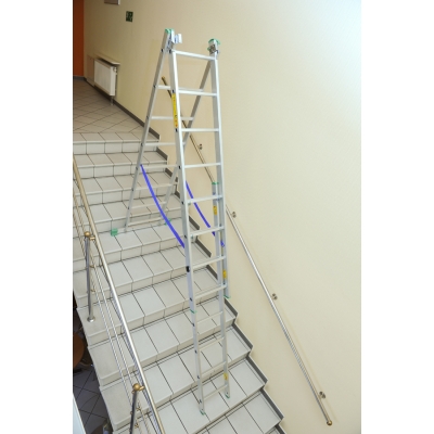 DRABINA ALUMINIOWA 3-ELEMENTOWA 1010CM 15+15+15 SZCZEBLI