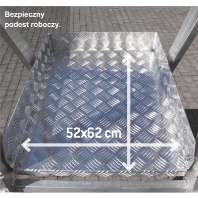 DRABINA/PODEST ROBOCZY PLS5 130/238CM 5 STOPNI