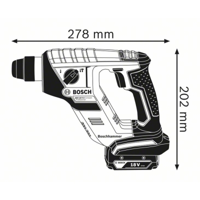 MŁOT UDAROWY OBROTOWY AKU GBH 18 V-LI COMPACT 0*AH