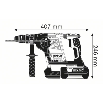MŁOT UDAROWY OBROTOWY GBH 36 V-LI PLUS 2*4.0AH