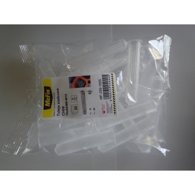 TULEJA SIATKOWA PLASTIKOWA DO ŻYWIC 16*85MM 20SZT
