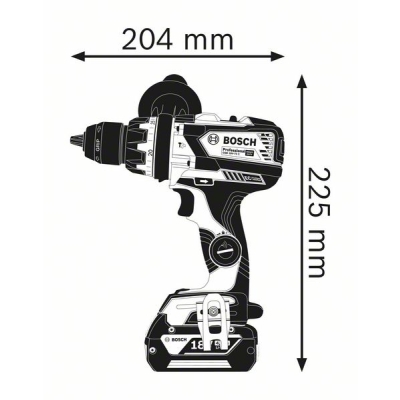 WIERTARKO-WKRĘTARKA AKU. UDAROWA GSB 18V-85 C 2*5.0AH LBOX
