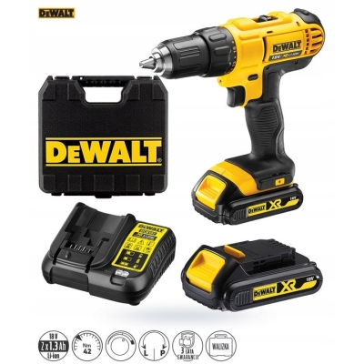WIERTARKO WKRĘTARKA AKUMULATOROWA XR 18V 2*1,3AH