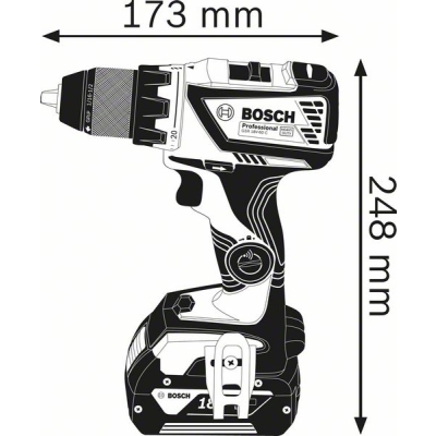 WIERTARKO-WKRĘTARKA AKUMULATOROWA GSR 18V-60C 2*5.0AH