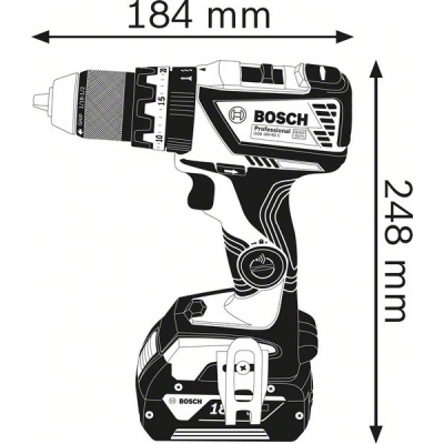 WIERTARKO-WKRĘTARKA AKU. UDAROWA GSB 18V-60C 0*AH