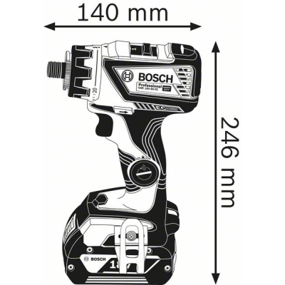 WIERTARKO-WKRĘTARKA AKUMULATOROWA GSR18V-60 FC  2*5.0AH LBOX