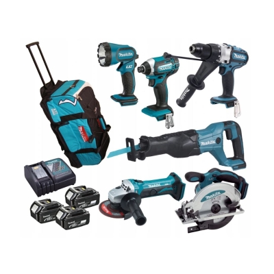 ZESTAW COMBO 18V DTD152+DHP451+DGA452+DJR186+DSS610+DML185