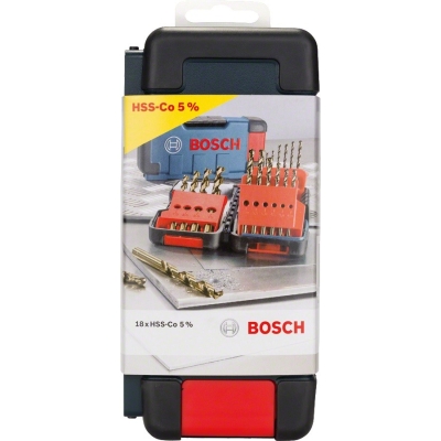 ZESTAW WIERTEŁ HSS-CO 18SZT.