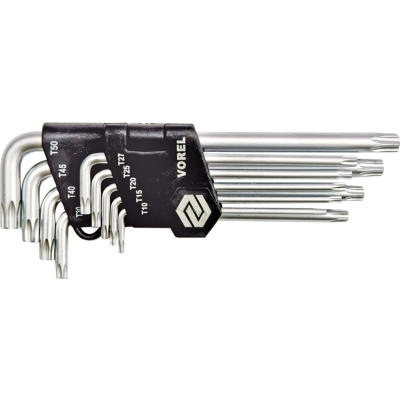 KLUCZE TORX KOMPLET 9 SZTUK T15 - T55 CR-V