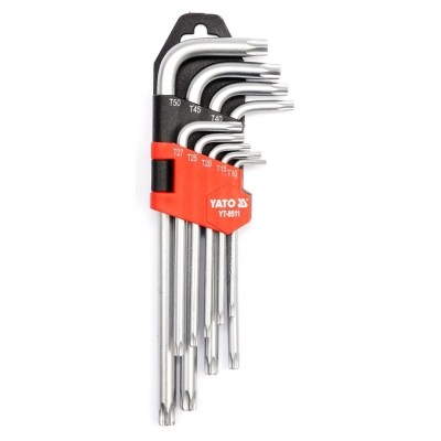 KLUCZE TORX T10-T50 ZESTAW 9-CZĘŚCIOWY
