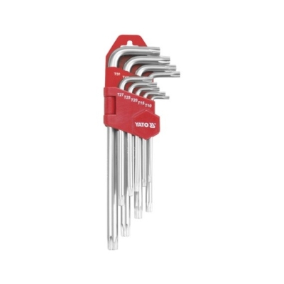 KLUCZE TORX T10-T50 DŁUGIE ZESTAW 9-CZĘŚCIOWY