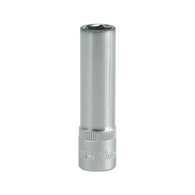 NASADKA DŁUGA 6-KĄTNA CHROMOWANA 3/8'' 11MM