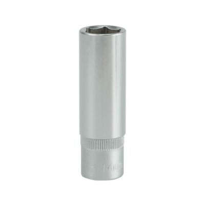 NASADKA DŁUGA 6-KĄTNA CHROMOWANA 3/8'' 14MM