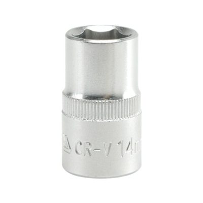 NASADKA KRÓTKA 6-KĄTNA CHROMOWANA 1/2'' 14MM